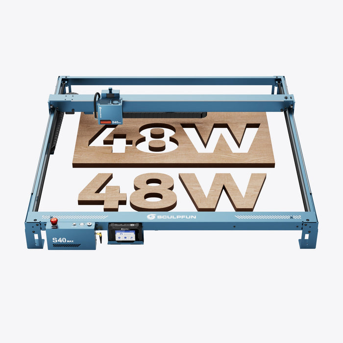 Sculpfun S40 MAX 48W Laser Engraver Cutting Machine 830*800mm Engraving Area